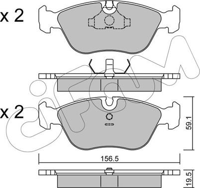 Cifam 822-182-0 - Гальмівні колодки, дискові гальма autozip.com.ua