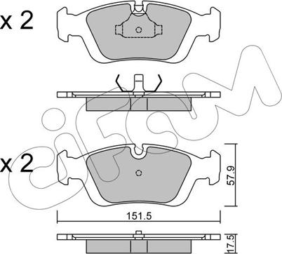 Cifam 822-124-0 - Гальмівні колодки, дискові гальма autozip.com.ua