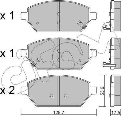 Cifam 822-1211-0 - Гальмівні колодки, дискові гальма autozip.com.ua