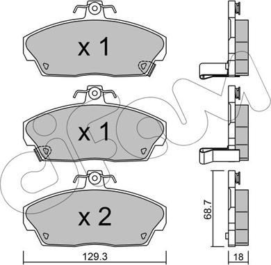 Cifam 822-174-0 - Гальмівні колодки, дискові гальма autozip.com.ua