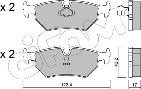 Cifam 822-178-0 - Гальмівні колодки, дискові гальма autozip.com.ua