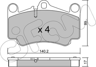 Cifam 822-893-0 - Гальмівні колодки, дискові гальма autozip.com.ua