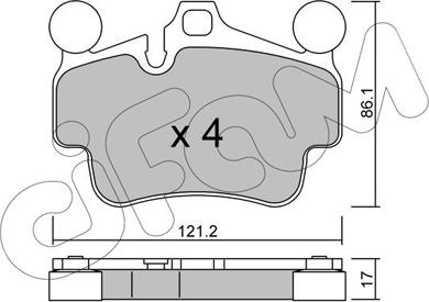 Cifam 822-892-0 - Гальмівні колодки, дискові гальма autozip.com.ua