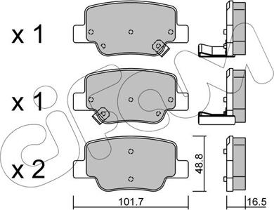 Cifam 822-880-0 - Гальмівні колодки, дискові гальма autozip.com.ua