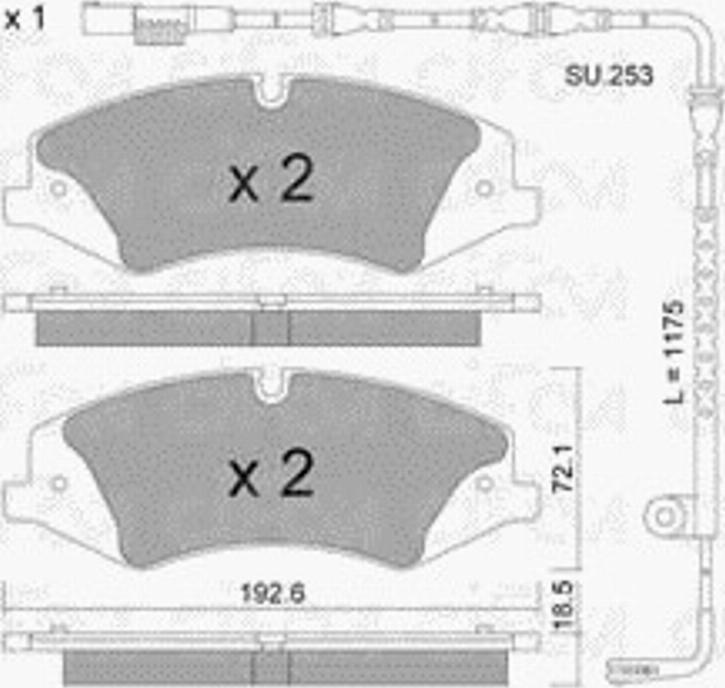 Cifam 8228360K - Гальмівні колодки, дискові гальма autozip.com.ua