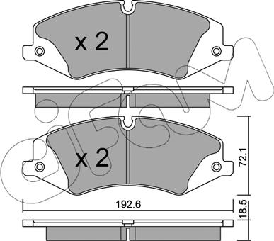 Cifam 822-836-0 - Гальмівні колодки, дискові гальма autozip.com.ua