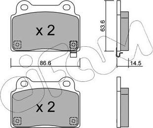 Cifam 822-826-0 - Гальмівні колодки, дискові гальма autozip.com.ua