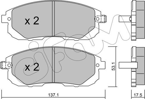 DJ Parts BP1087 - Гальмівні колодки, дискові гальма autozip.com.ua