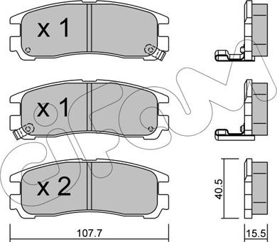 Cifam 822-398-0 - Гальмівні колодки, дискові гальма autozip.com.ua