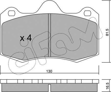 Cifam 822-392-0 - Гальмівні колодки, дискові гальма autozip.com.ua