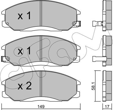 Cifam 822-364-0 - Гальмівні колодки, дискові гальма autozip.com.ua