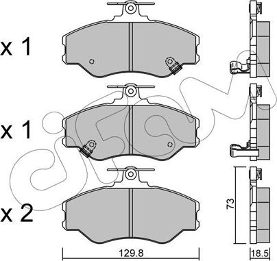 Cifam 822-366-0 - Гальмівні колодки, дискові гальма autozip.com.ua