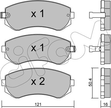 Cifam 822-304-0 - Гальмівні колодки, дискові гальма autozip.com.ua