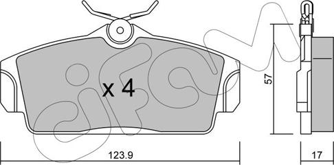 Cifam 822-305-0 - Гальмівні колодки, дискові гальма autozip.com.ua