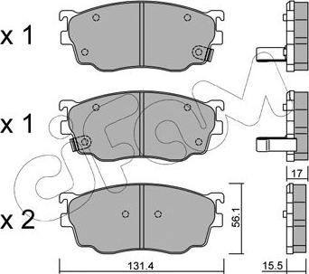 Cifam 822-301-0 - Гальмівні колодки, дискові гальма autozip.com.ua