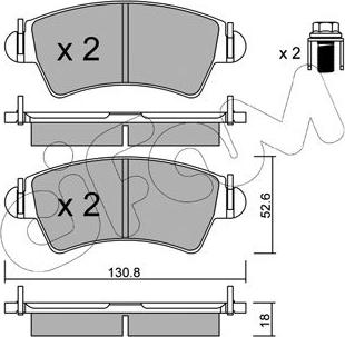 Cifam 822-313-0 - Гальмівні колодки, дискові гальма autozip.com.ua