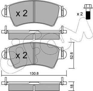 Cifam 822-313-1 - Гальмівні колодки, дискові гальма autozip.com.ua