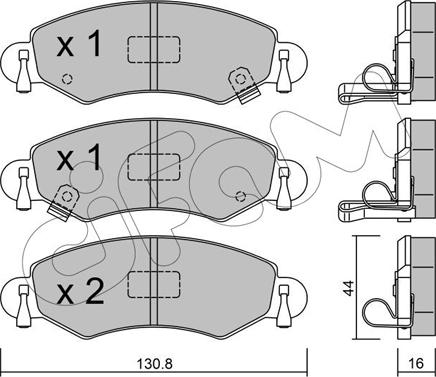 Cifam 822-339-0 - Гальмівні колодки, дискові гальма autozip.com.ua