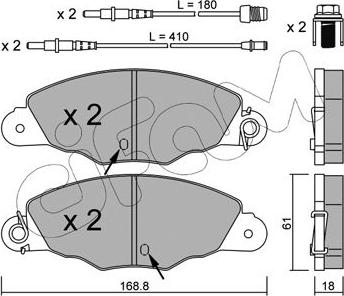 Cifam 822-334-0 - Гальмівні колодки, дискові гальма autozip.com.ua