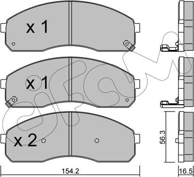 Cifam 822-374-0 - Гальмівні колодки, дискові гальма autozip.com.ua