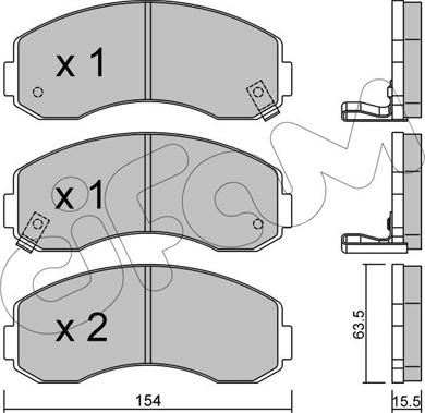 Cifam 822-377-0 - Гальмівні колодки, дискові гальма autozip.com.ua