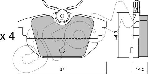 Cifam 822-299-0 - Гальмівні колодки, дискові гальма autozip.com.ua