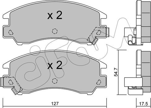 Cifam 822-241-0 - Гальмівні колодки, дискові гальма autozip.com.ua