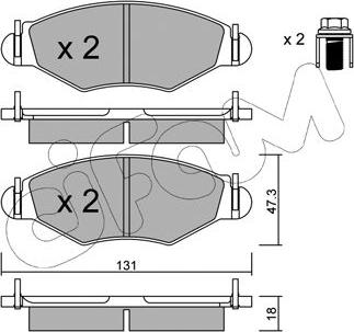 Cifam 822-254-0 - Гальмівні колодки, дискові гальма autozip.com.ua