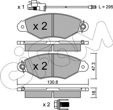 Cifam 822-253-2 - Гальмівні колодки, дискові гальма autozip.com.ua