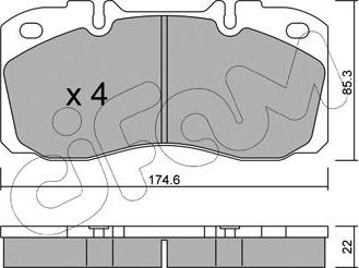 Cifam 822-268-0 - Гальмівні колодки, дискові гальма autozip.com.ua