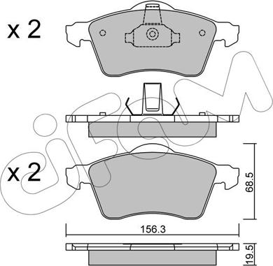 Cifam 822-263-0 - Гальмівні колодки, дискові гальма autozip.com.ua