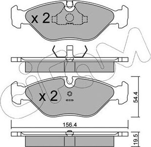 Cifam 822-209-0 - Гальмівні колодки, дискові гальма autozip.com.ua