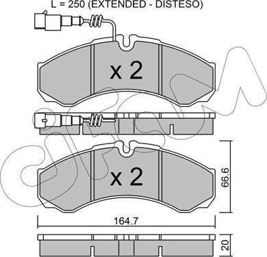 Cifam 822-212-9 - Гальмівні колодки, дискові гальма autozip.com.ua