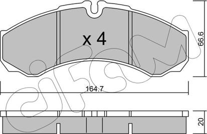 Cifam 822-212-6 - Гальмівні колодки, дискові гальма autozip.com.ua