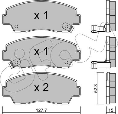 Cifam 822-283-0 - Гальмівні колодки, дискові гальма autozip.com.ua