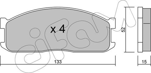 Cifam 822-232-0 - Гальмівні колодки, дискові гальма autozip.com.ua