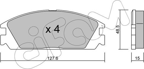 Cifam 822-237-0 - Гальмівні колодки, дискові гальма autozip.com.ua