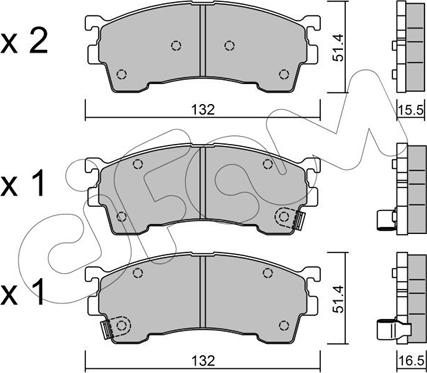 Cifam 822-223-1 - Гальмівні колодки, дискові гальма autozip.com.ua