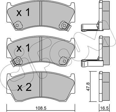 Cifam 822-277-0 - Гальмівні колодки, дискові гальма autozip.com.ua