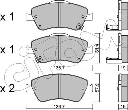 Cifam 822-794-0 - Гальмівні колодки, дискові гальма autozip.com.ua