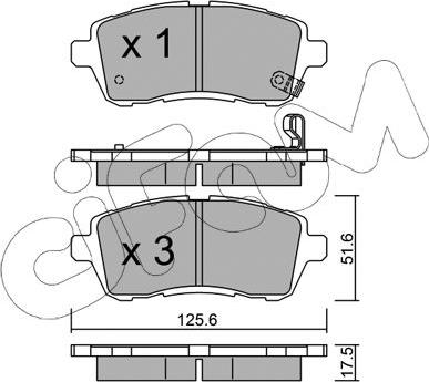 Cifam 822-793-0 - Гальмівні колодки, дискові гальма autozip.com.ua