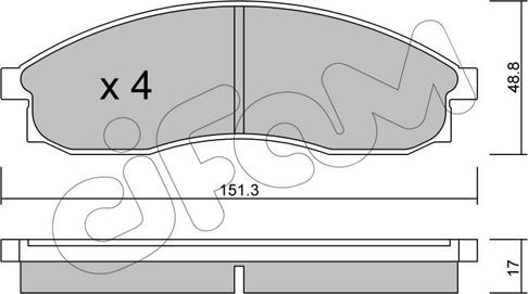 Cifam 822-740-0 - Гальмівні колодки, дискові гальма autozip.com.ua