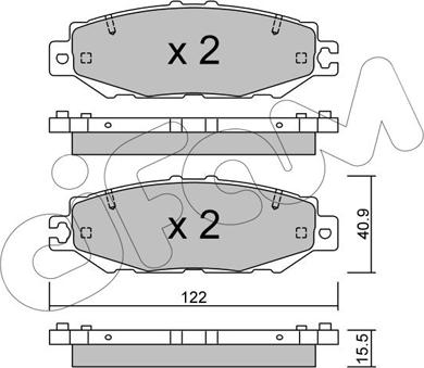 Cifam 822-759-1 - Гальмівні колодки, дискові гальма autozip.com.ua