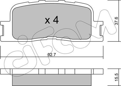 Cifam 822-753-0 - Гальмівні колодки, дискові гальма autozip.com.ua