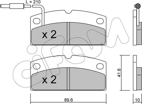 Cifam 822-767-1 - Гальмівні колодки, дискові гальма autozip.com.ua