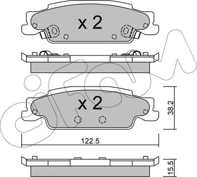 Cifam 822-700-0 - Гальмівні колодки, дискові гальма autozip.com.ua