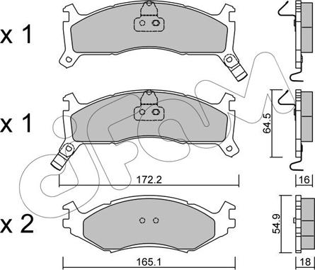 Cifam 822-714-0 - Гальмівні колодки, дискові гальма autozip.com.ua