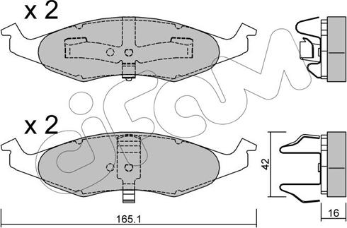 Cifam 822-713-0 - Гальмівні колодки, дискові гальма autozip.com.ua