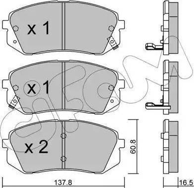 Magneti Marelli 363700202061 - Гальмівні колодки, дискові гальма autozip.com.ua