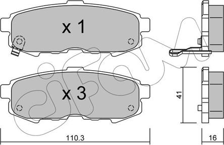 Cifam 822-735-0 - Гальмівні колодки, дискові гальма autozip.com.ua